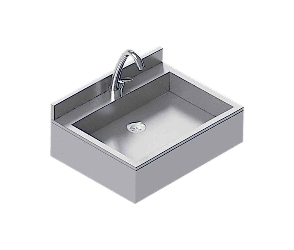 NRB-620L Paslanmaz Çelik Tezgah Üstü Lavabo